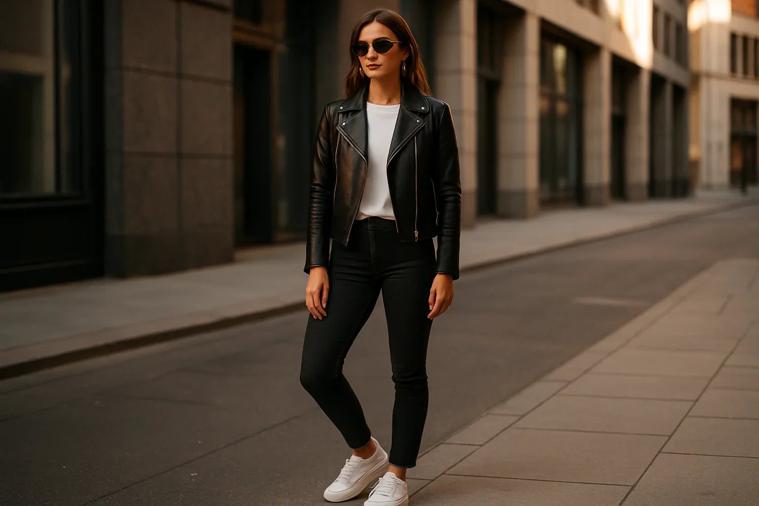 Leather Jackets and Sneakers: Women’s Styling Guide